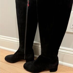 Christian Louboutin suede knee high boots